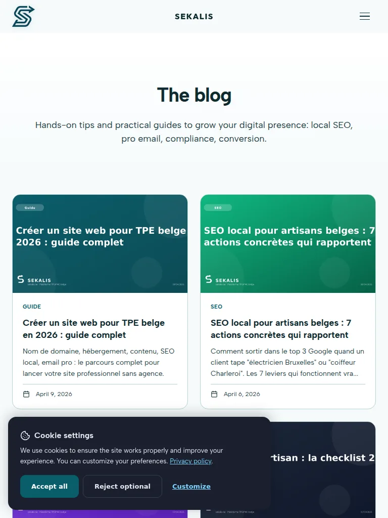 Blog & SEO IA — exemple en production