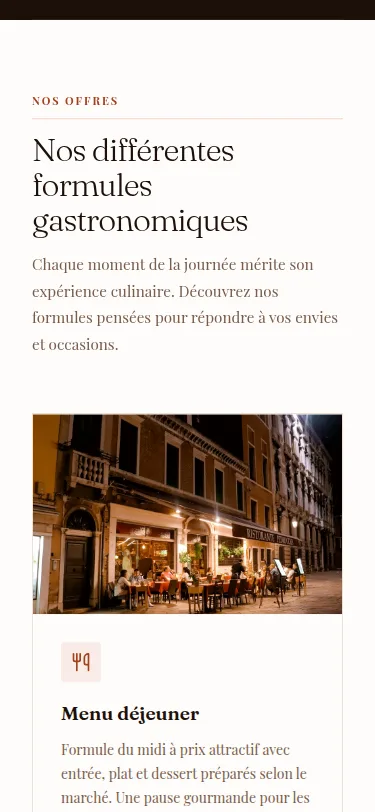 Menu / Catalogue de services — exemple en production